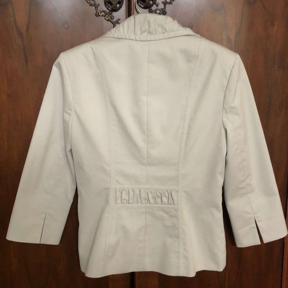 WHBM Cotton Jacket with 3/4 length Sleeves SZ 4 - Picture 3 of 8